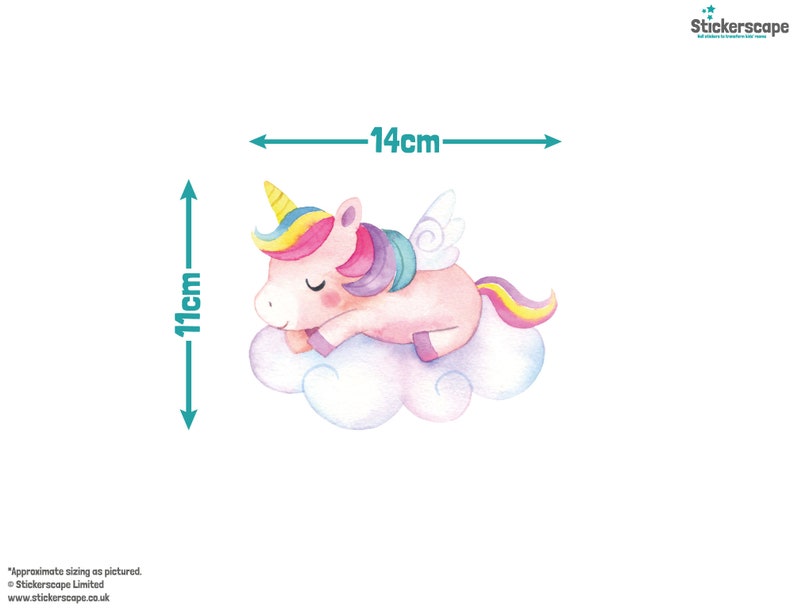 Unicorn and Stars Wall Stickers Unicorn Wall Stickers Etsy