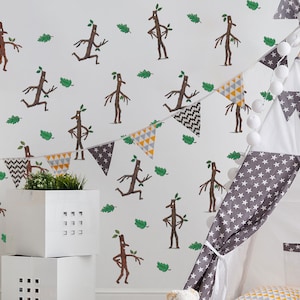 Stick Man wall sticker pack, Stick Man stickaround wall sticker, Stick Man wall decal, Gruffalo and Friends wall sticker