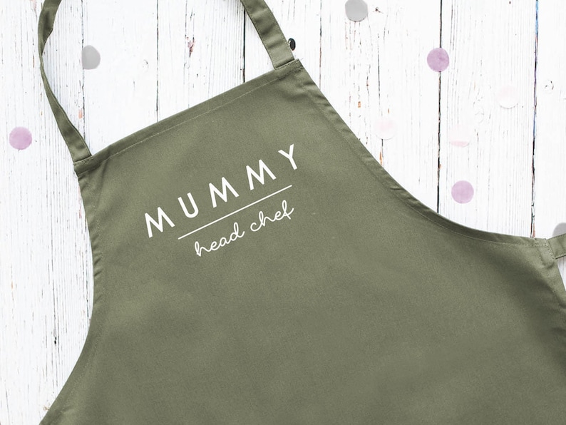 Personalised apron, Head Chef adult apron, Fathers day gift, Gifts for Dad, Dad apron, Men's apron, Head chef apron Sage