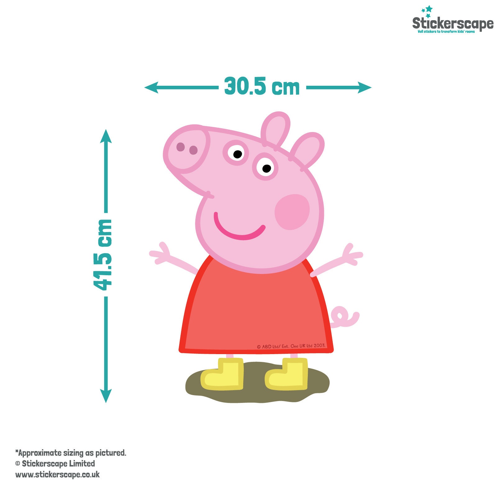Peppa Pig – Pegatinas Reutilizables Brillantes Rosa – Set De 3 Modelos Para Decorar Y Jugar – Producto Oficial Licenciado