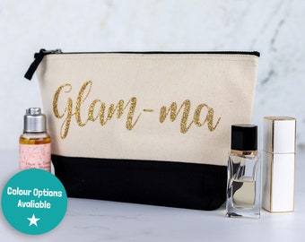 Glam-ma wash bag, Mothers day gift, Gift for Grandma, Gift for Nana, Mother's Day gift for Grandma, Grandma gifts