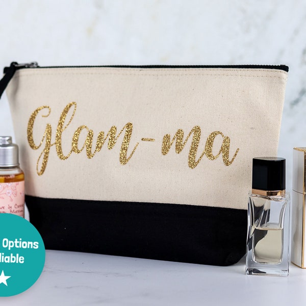 Glam-ma wash bag, Mothers day gift, Gift for Grandma, Gift for Nana, Mother's Day gift for Grandma, Grandma gifts