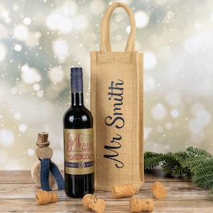 Bolsa de botella personalizada con brillo, Regalo del profesor, Regalos personalizados del profesor, Regalo de fin de curso