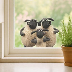 Shaun the Sheep and Friends Window Sticker | Official Shaun the Sheep Window Decal