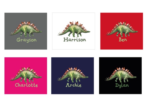 BRAND NEW  WALL CLOCK  DYLAN THE DINOSAUR CAN BE PERSONALISED NEW FREE P&P 