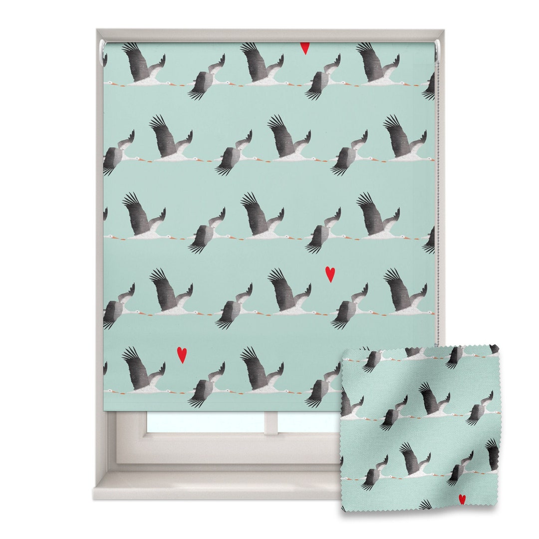 Bird Roller Blind, Bird Patterned Roller Blind, Made to Measure