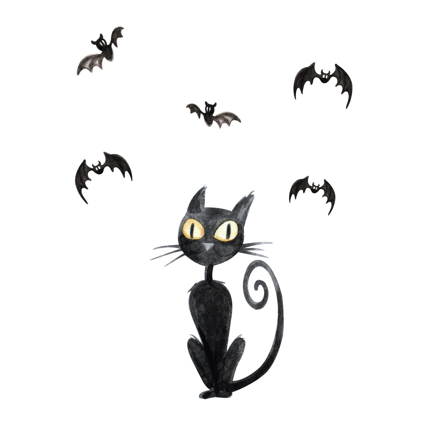 ALEGRE Adesivi Finestra Halloween - 6 Fogli (22 Pezzi) Con Pipistrelli, Gatti Neri E Ragnatele - PVC Elettrostatico Riutilizzabile