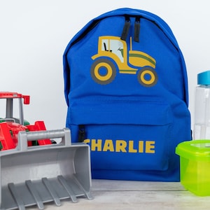 Tractor Rucksack, Tractor Backpack, Children&#39;s rucksack, Kids Backpack, Rucksack gift, Colourful Tractor Backpack