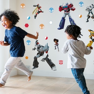 Transformers Earthspark wall sticker, Transformers wall sticker, Transformers wall decal, Transformers bedroom decor