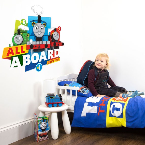 Children's Room Décor Personalised Thomas & Friends Cog wall sticker
