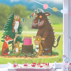 Gruffalo's Child Birthday window sticker, Gruffalo Party window sticker, Gruffalo Birthday window decal, Gruffalo Birthday Party