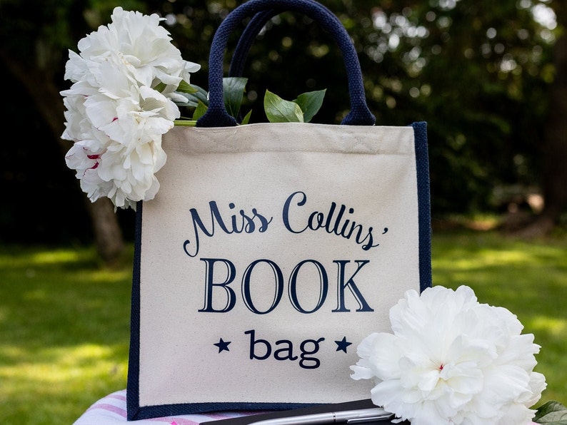 personalised book bag
