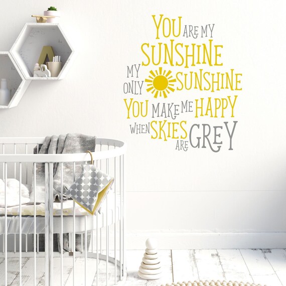 You Are My Sunshine Wall Decal - Österreich