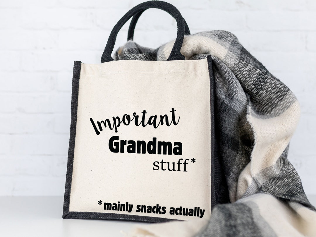Important Grandma Bag, Mothers Day Gift, Gift for Grandma
