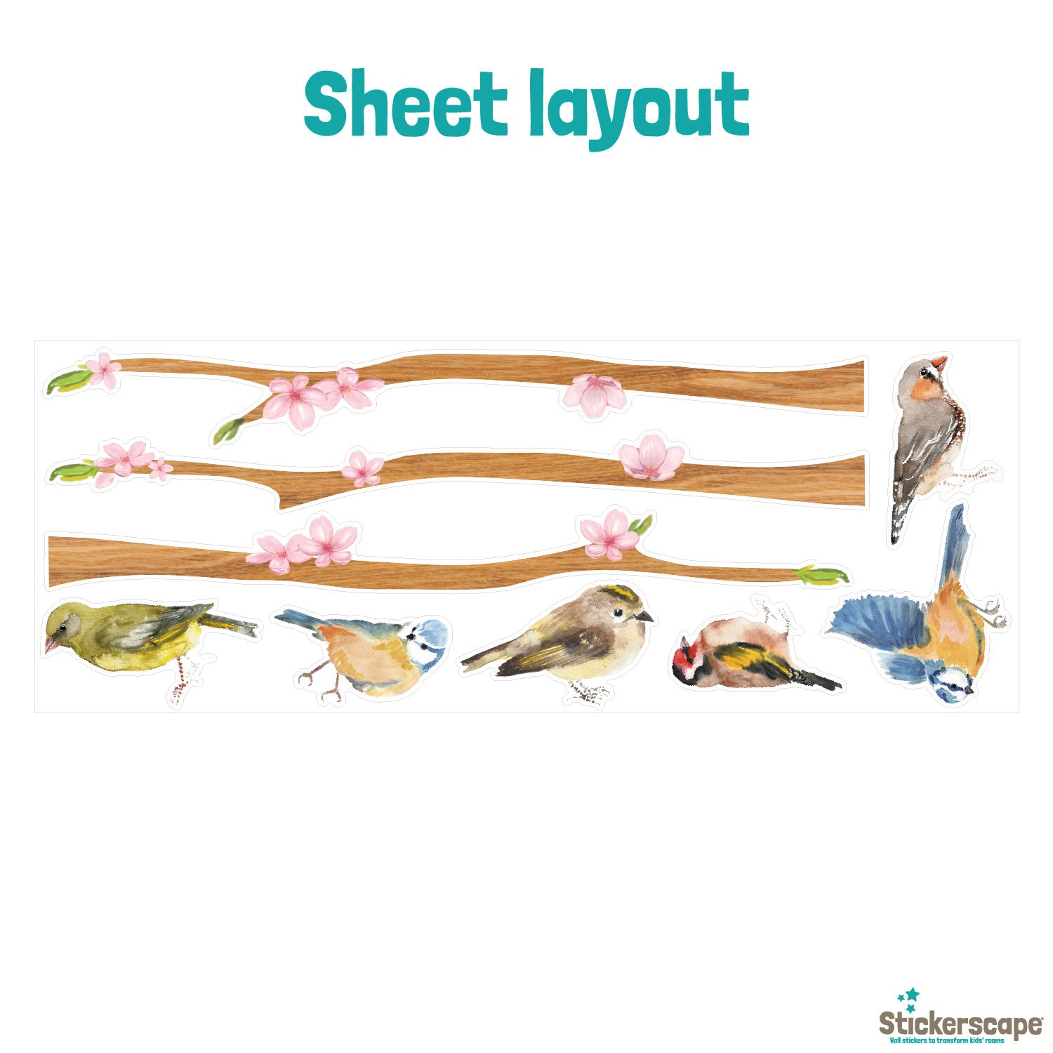 Spring Bird Window Stickers Bird Window Decoration Spring Etsy