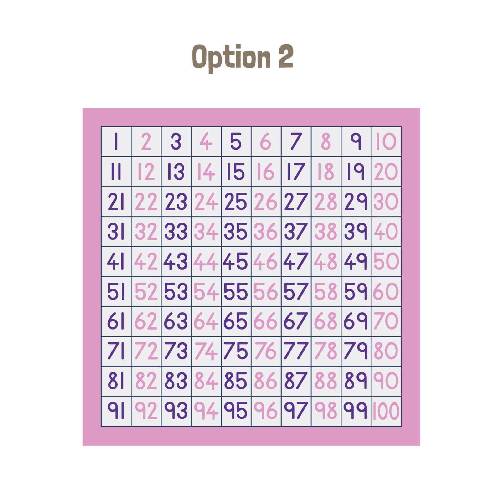 100 square wall sticker 100 square wall decal Etsy