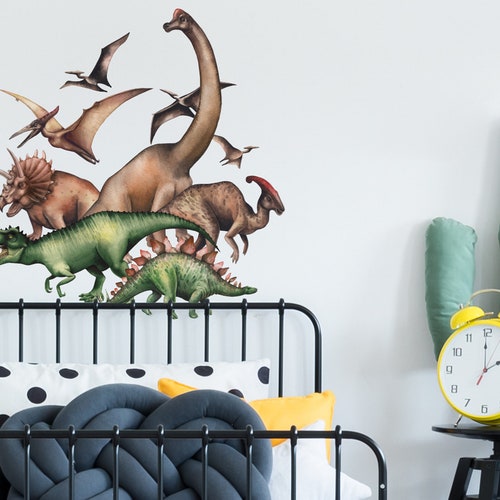 Jurassic Dinosaur Theme Wall Sticker Dinosaur Wall Decals Etsy UK
