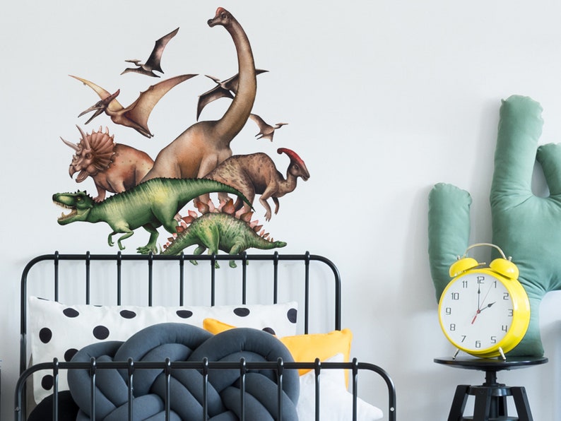 Jurassic Dinosaur Theme Wall Sticker Dinosaur Wall Decals Etsy UK
