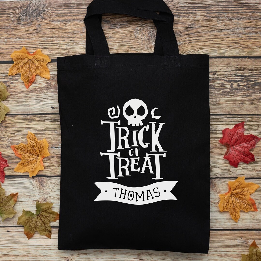 Personalised Halloween Trick or Treat Bag, Halloween Trick or Treat Bag ...