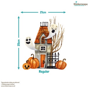 Haunted House window sticker, Halloween window stickers, Halloween window decoration, Halloween decoration Regular
