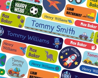 Iron on and stick on name labels (171 labels or 46 labels), Children's name labels, School labels, Kids name labels, Uniform, Waterproof