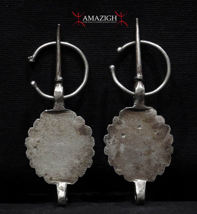 North Morocco Antique Pair Berber Fibulae TIZERZAI \u2013 Khenifra