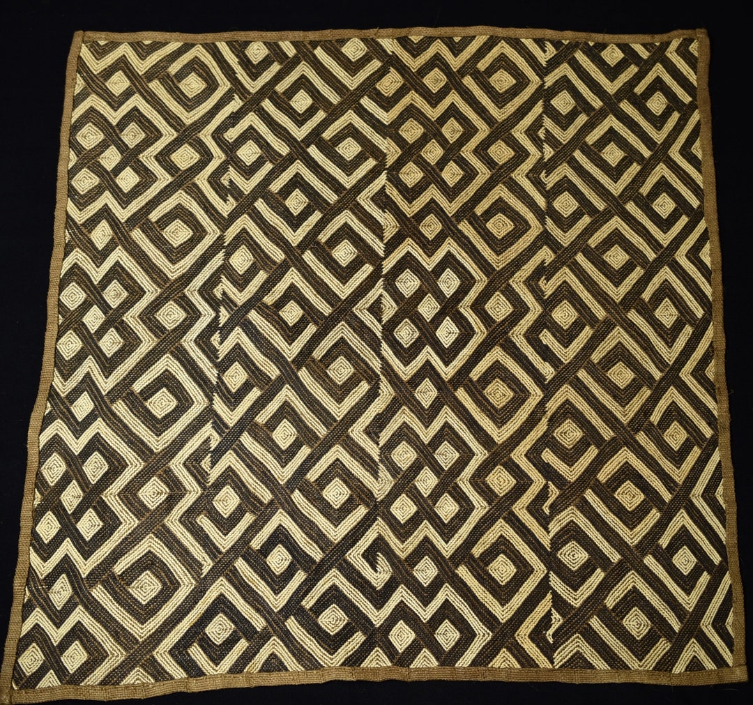 Old Fine Kuba Raffia BUSHOONG Kasai Velvet DR Congo - Etsy