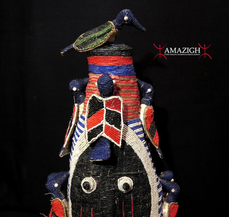 Old Beautiful Yoruba Beaded Crown Ade Oba South West Etsy