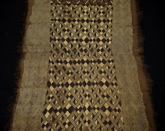 Rafia Kuba antigua y excepcional - BUSHOONG - Kasai Velvet – República Democrática del Congo