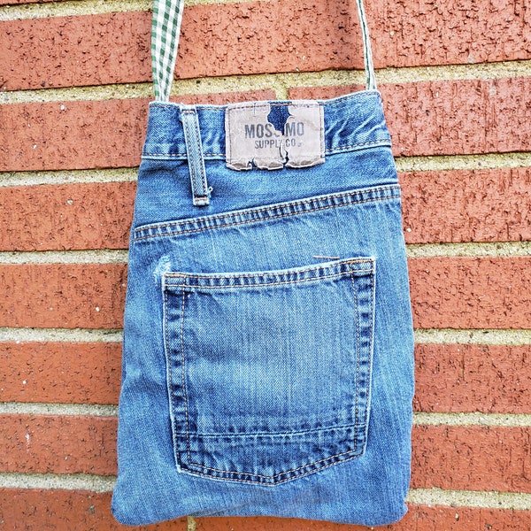 Blue Jean Purse Etsy