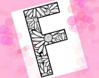 letter f coloring etsy