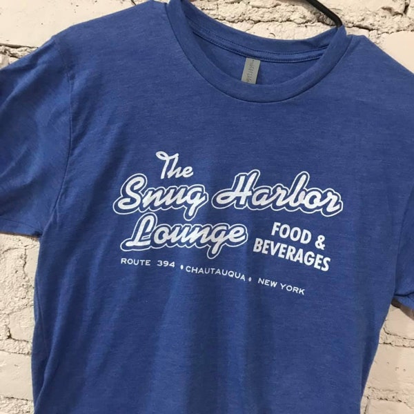 Retro The Snug Harbor Lounge T-Shirt (Vintage Blue)