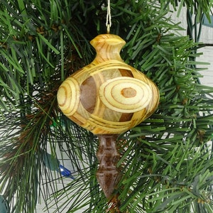 Turned Wooden Ornament
