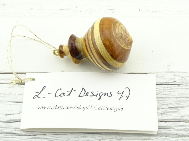 Turned Wood Ornament 245 Etsy