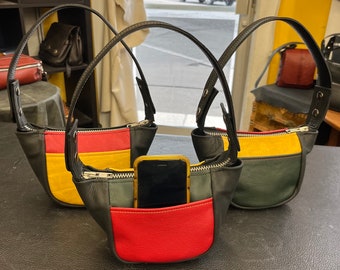 Micro Duffle purse with Rasta colours