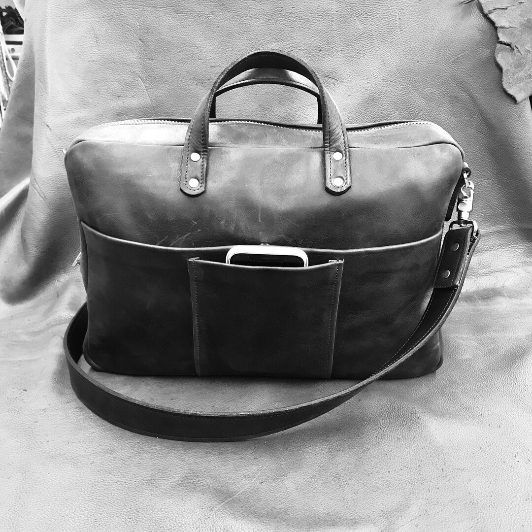 Large Leather Laptop Bag Etsy