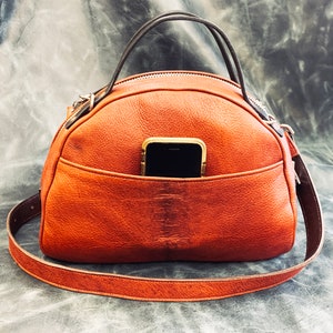 Halbmond Kudo Ledertasche