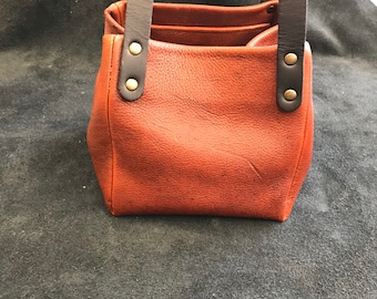 The Kudo leather cube bag