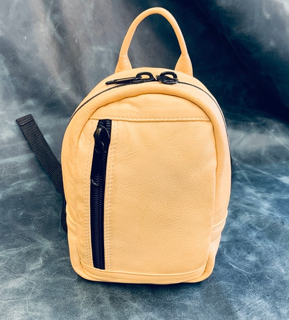 Natural Deerskin Mini Backpack Etsy