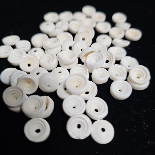 Real Puka shells 8mm~10mm - arts and crafts - jewelry making beads - 100%