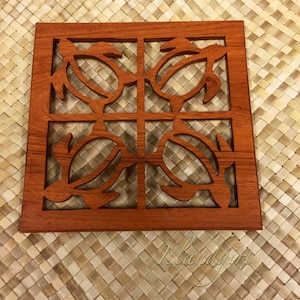 Turtle Wood Trivet - Pot Holder
