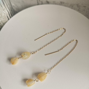 Shell Pikake Earring beads mother of pearl pikake buds Jasmine beads hawaii flower