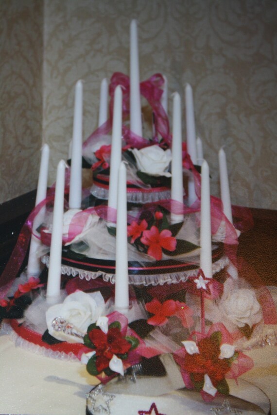 Items similar to Quinceanera candles, Sweet 15, Sweet 16, Candelabra on