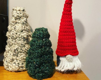 Crochet Christmas Tree: Farmhouse Bobble Tree Decor