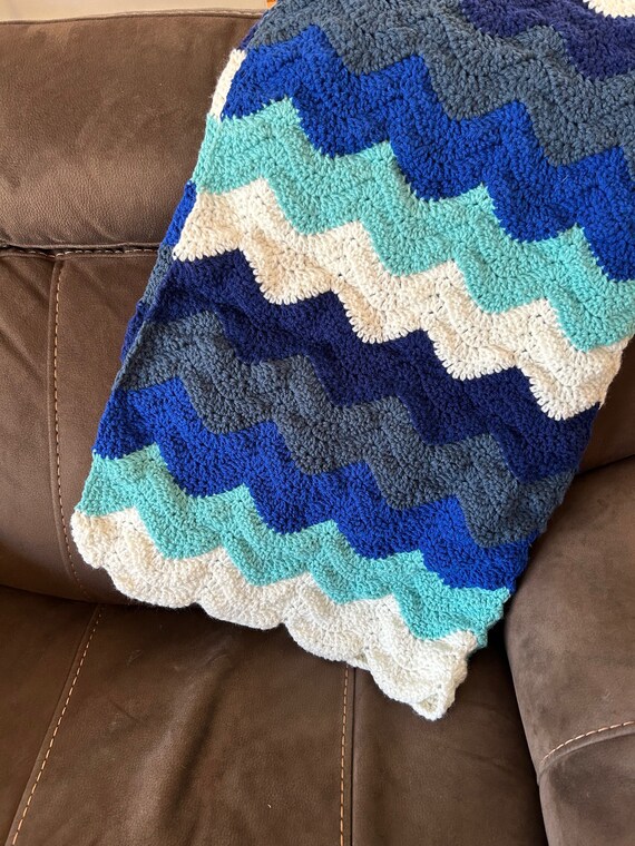 Ocean blanket crochet hotsell