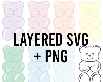 Gummy Bears Clipart SVG PNG 
