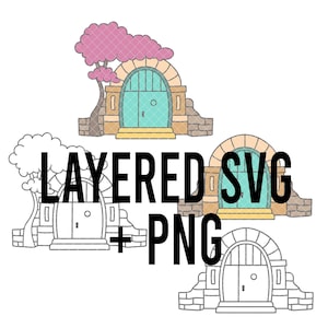 Encanto Casita SVG + PNG Layered By Colour, Cricut, Silhouette