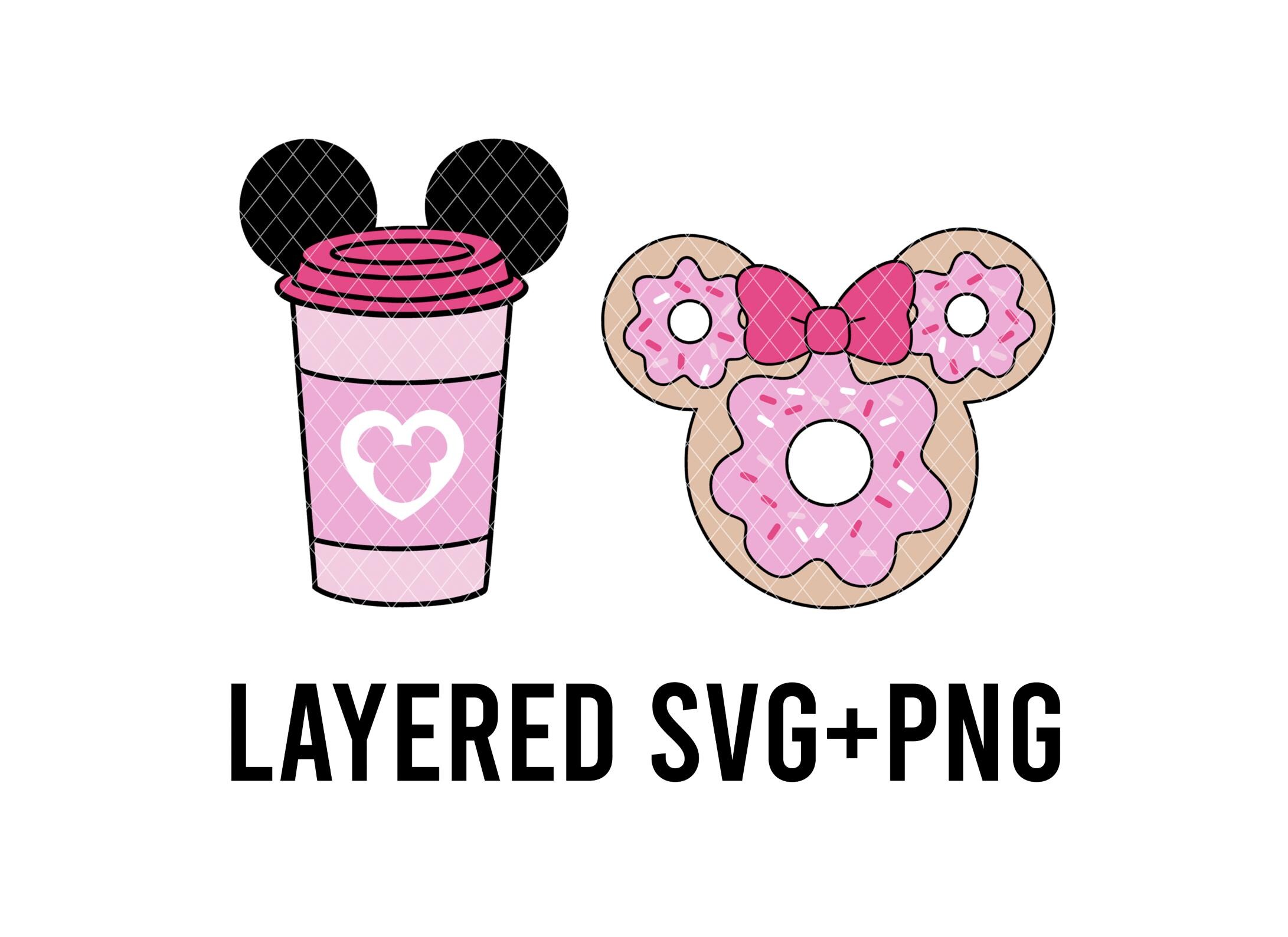 Mouse Valentine Treats SVG layered By Colour + PNG, Valentine Mickey SVG, Cricut, Silhouette