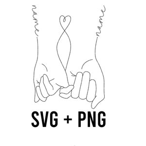 Pinky Promise Design SVG + PNG