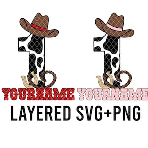 Western Custom 1st Geburtstag SVG + PNG